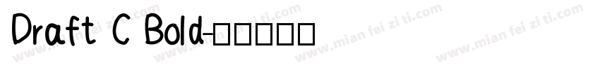 Draft C Bold字体转换